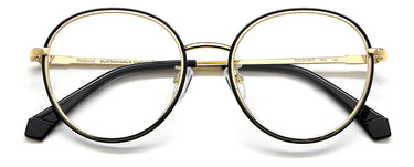 Premium Women Polaroid Eyeglasses: PLD D438/G - Black Gold(2) - SpecSMART Eye Clinic (Front View)